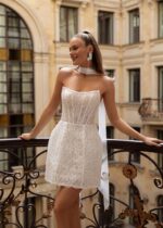 Короткое свадебное платье Суэли